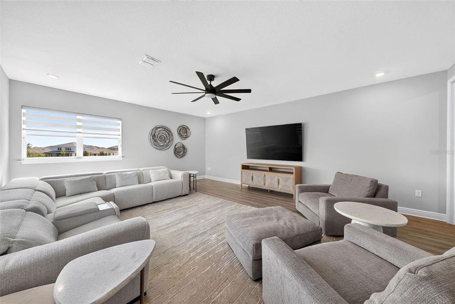 Furnished interior view inside a new home in Laureate Park, Orlando (Image 35). Furnished interior view inside a new home in Laureate Park, Orlando (Image 35).