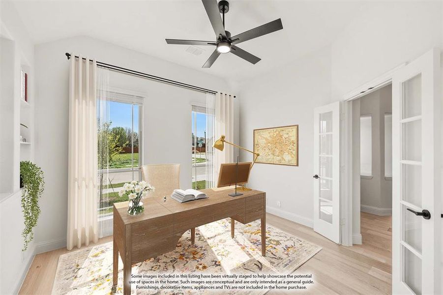 Furnished interior view inside a new home in Glenwood Meadows, Argyle (Image 16).