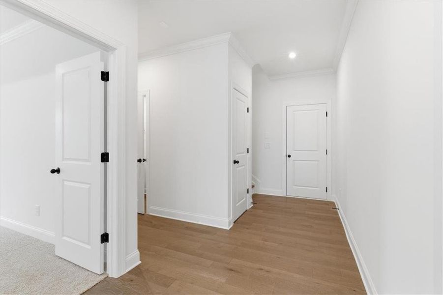 Spacious, unfurnished interior of a new home in The Estates at Hurricane Pointe, Douglasville (Image 28). Spacious, unfurnished interior of a new home in The Estates at Hurricane Pointe, Douglasville (Image 28).