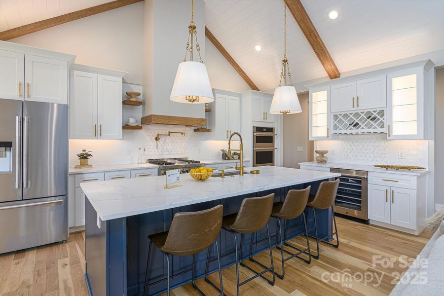 Furnished interior view inside a new home in , Hendersonville (Image 36).