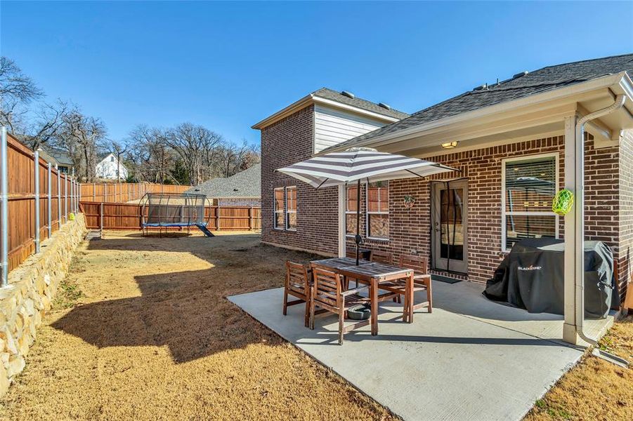 Exterior details and patio area of a home in , Fort Worth (Image 26). Exterior details and patio area of a home in , Fort Worth (Image 26).