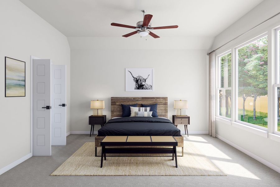 Representative furnished interior of a home built from the Foss by Tri Pointe Homes in Lariat, Liberty Hill (Image 9).