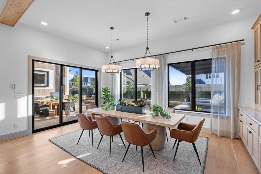 Furnished interior view inside a new home in Pomona, Manvel (Image 5).