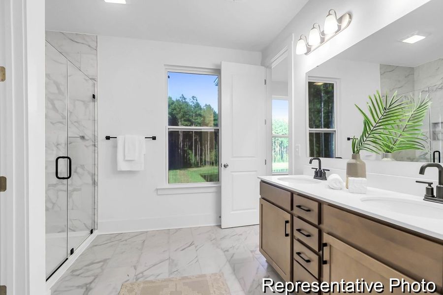 Furnished interior view inside a new home in Homecoming, Ravenel (Image 28).