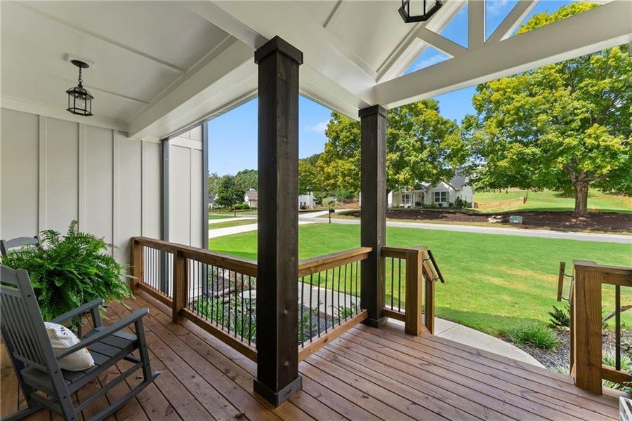 Exterior details and patio area of a home in , Dawsonville (Image 31).