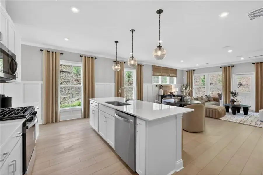 Furnished interior view inside a new home in Ansley Towns, Cumming (Image 16).