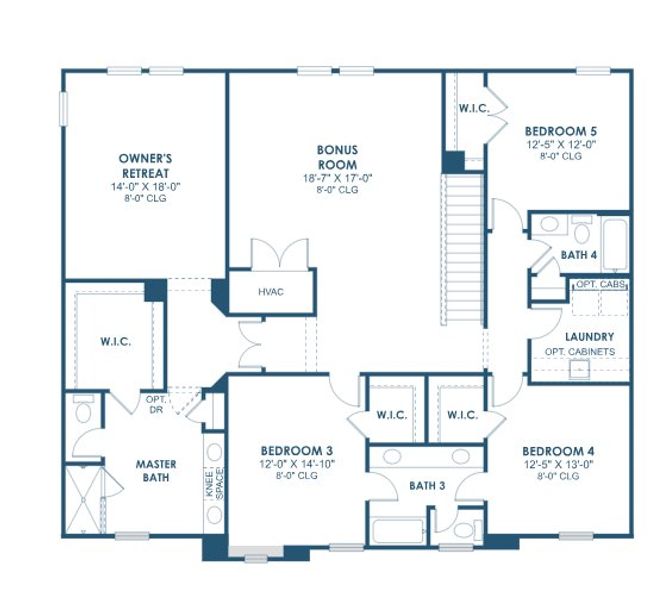 2D floor plan layout for the Virginia Park by Homes by WestBay in Pasadena Woods, Wesley Chapel, FL (Image 4). 2D floor plan layout for the Virginia Park by Homes by WestBay in Pasadena Woods, Wesley Chapel, FL (Image 4).