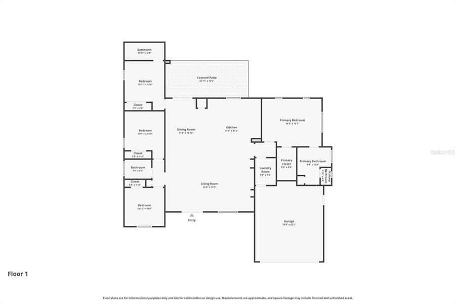 2D floor plan layout of this home in , Dunnellon, FL (Image 5). 2D floor plan layout of this home in , Dunnellon, FL (Image 5).