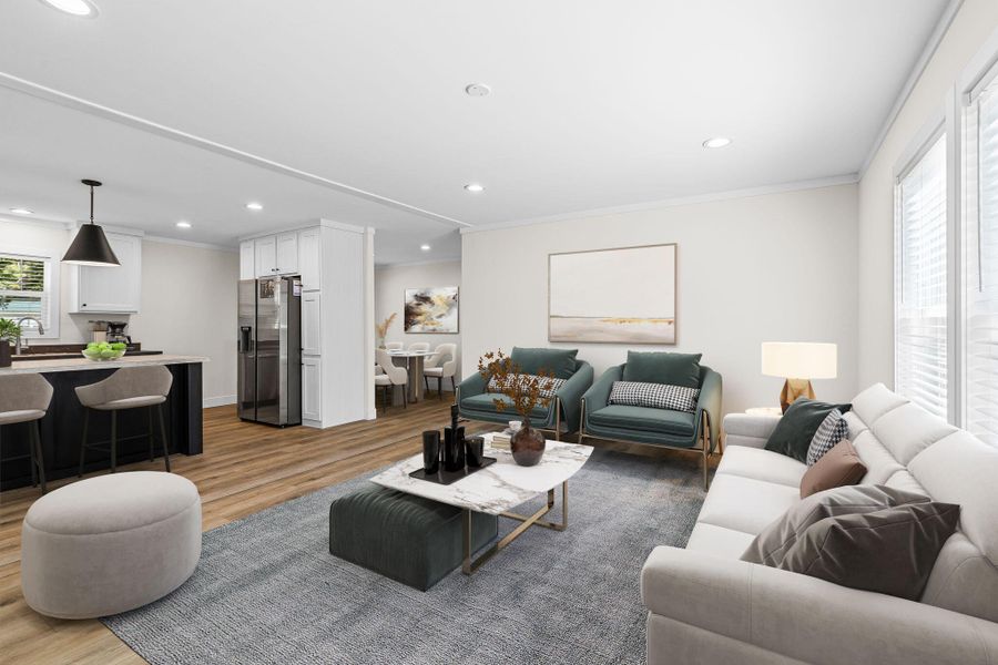 Furnished interior view inside a new home in , Ravenel (Image 12).