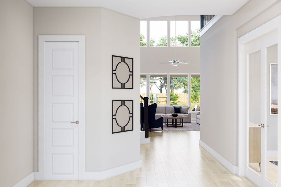 Furnished interior view inside a new home in Harvest Green, Richmond (Image 4).