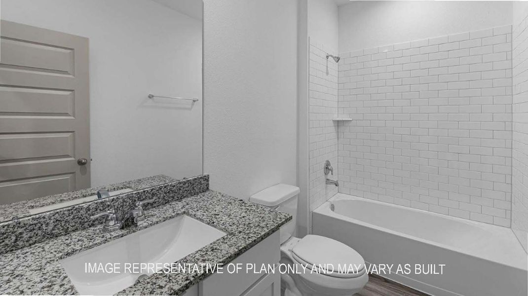 Representative furnished interior of a home built from the Midland by D.R. Horton in Springwood, Beaumont (Image 13).