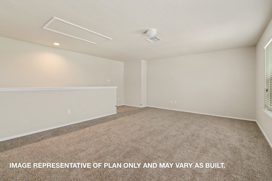 Representative unfurnished interior of a home built from the Ozark by D.R. Horton in Harrington Trails at The Canopies, New Caney (Image 15).