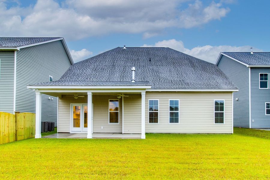 Exterior details and patio area of a home in Hendrix Farms, Lexington (Image 4). Exterior details and patio area of a home in Hendrix Farms, Lexington (Image 4).