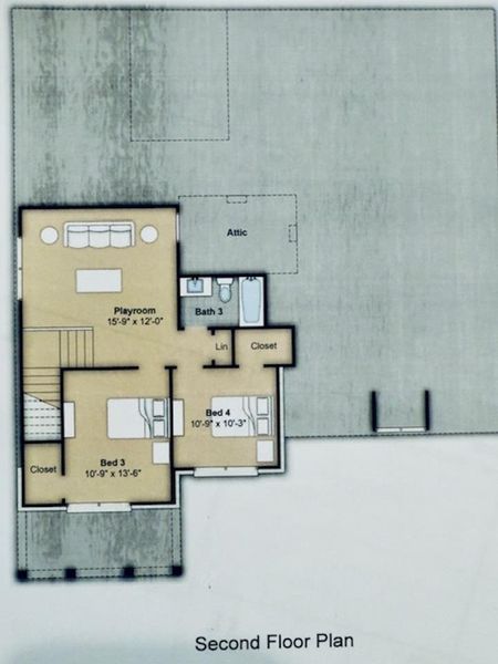 2D floor plan layout of this home in White Oak, Arlington, TN (Image 5). 2D floor plan layout of this home in White Oak, Arlington, TN (Image 5).