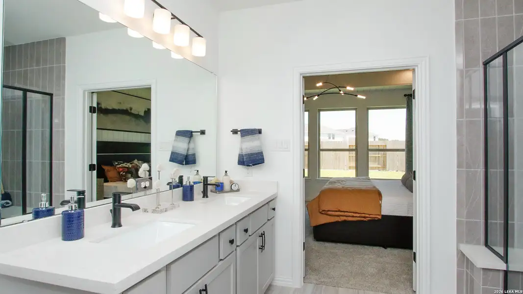 Furnished interior view inside a new home in Prairie Green, Converse (Image 6). Furnished interior view inside a new home in Prairie Green, Converse (Image 6).