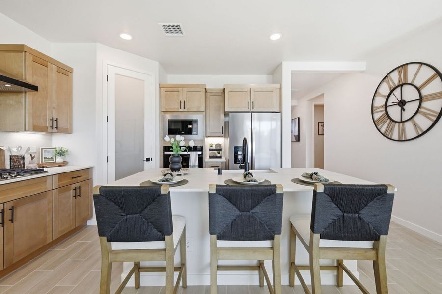 Representative furnished interior of a home built from the Valencia by Hakes Brothers in Verdancia, El Paso (Image 12).