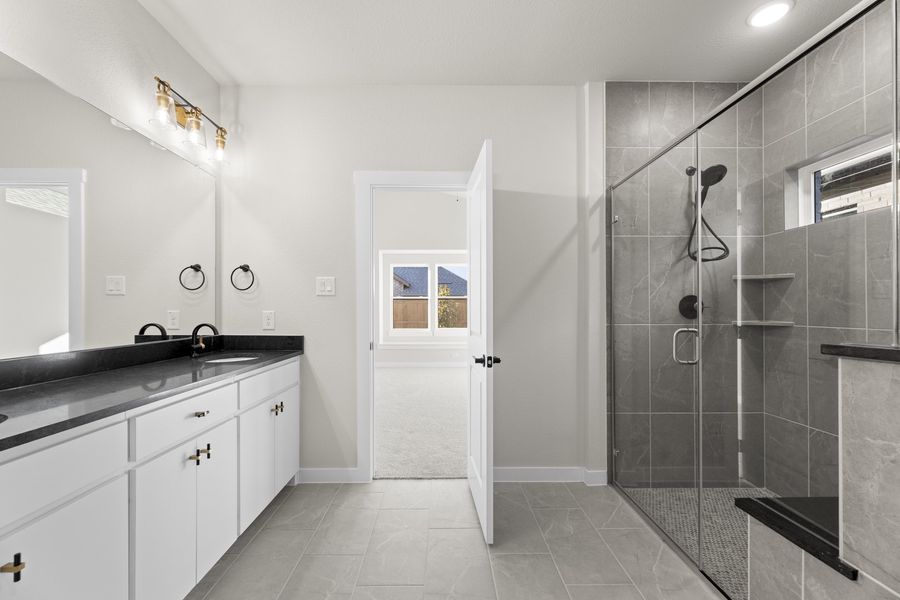 Furnished interior view inside a new home in Willow Grove Single-Family Homes, Melissa (Image 12).
