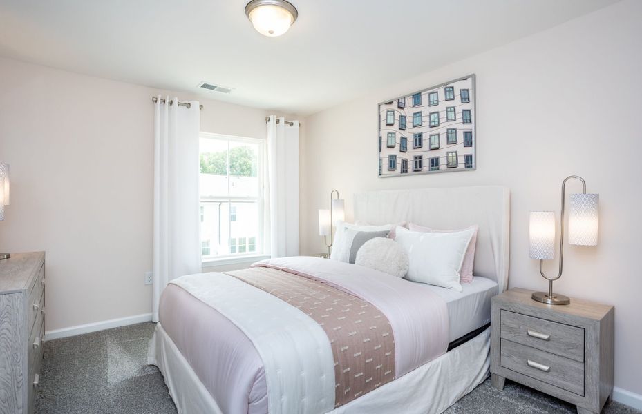 Furnished interior view inside a new home in Exchange at 401, Raleigh (Image 4).