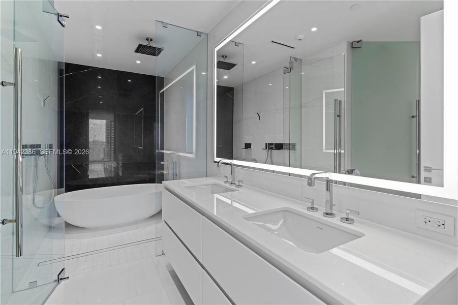 Furnished interior view inside a new home in , Miami (Image 16).