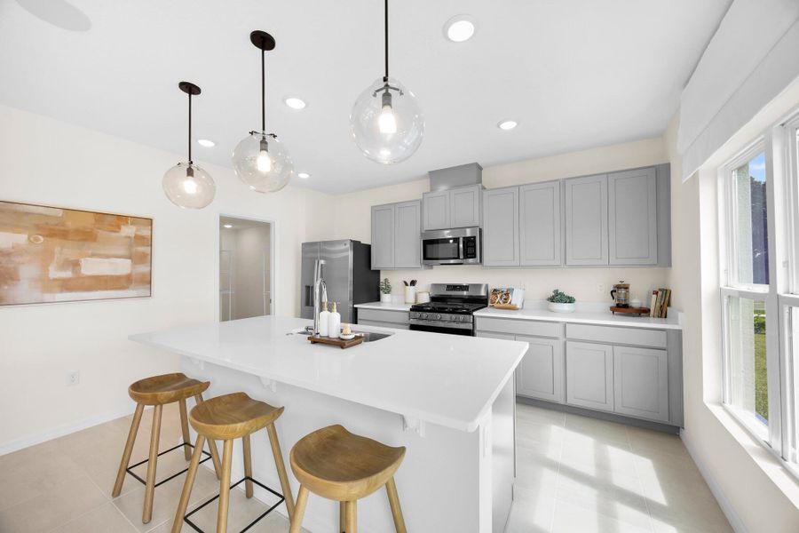 Representative furnished interior of a home built from the Finn by Risewell Homes in Eagletail Landings, Howey-in-the-Hills (Image 7).