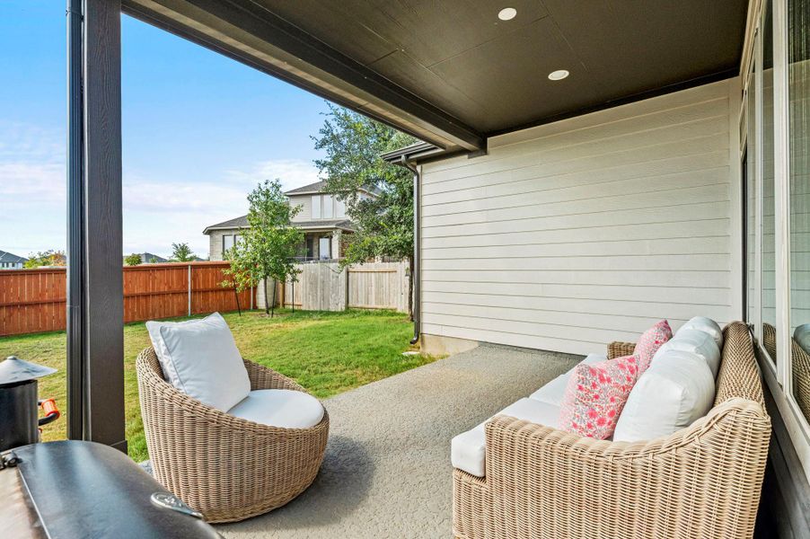 Covered Patio + Room for Your Grill & Extra Exterior Outlets