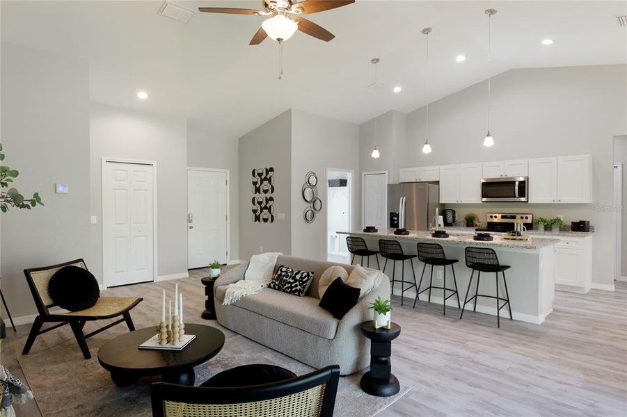 Furnished interior view inside a new home in , North Port (Image 9). Furnished interior view inside a new home in , North Port (Image 9).