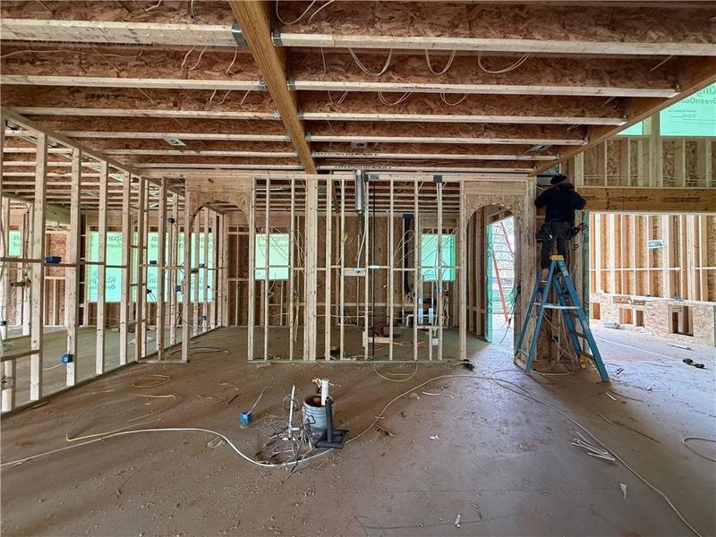 In-progress construction of a new home in , Lawrenceville, GA (Image 39).