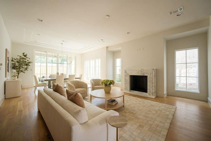 Furnished interior view inside a new home in , Dallas (Image 7). Furnished interior view inside a new home in , Dallas (Image 7).