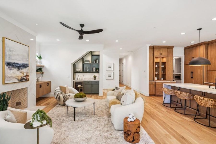 Furnished interior view inside a new home in , Marietta (Image 32).