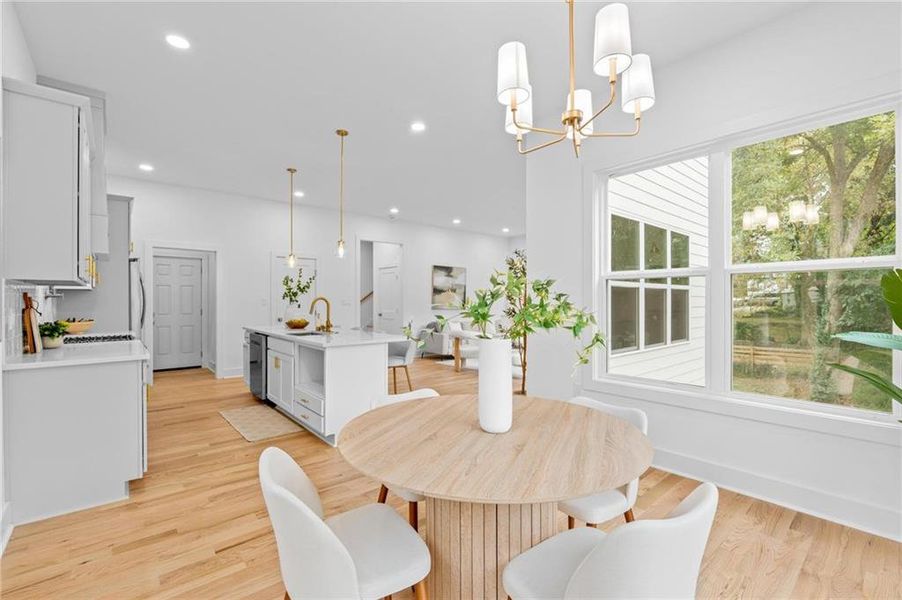 Furnished interior view inside a new home in , Atlanta (Image 14). Furnished interior view inside a new home in , Atlanta (Image 14).