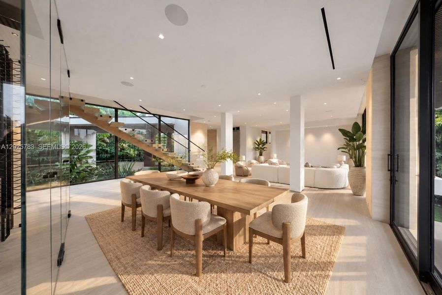 Furnished interior view inside a new home in , Coral Gables (Image 10). Furnished interior view inside a new home in , Coral Gables (Image 10).