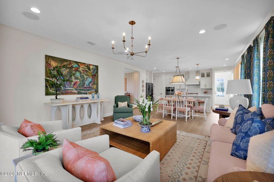 Furnished interior view inside a new home in Mariposa at EverRange 40' Series, Jacksonville (Image 15).