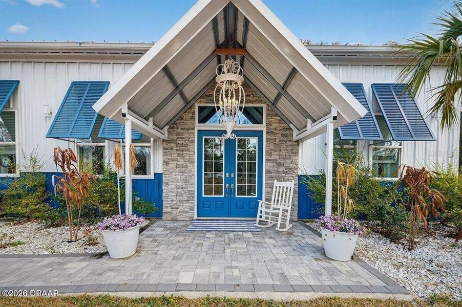 Exterior details and patio area of a home in , Ormond Beach (Image 18). Exterior details and patio area of a home in , Ormond Beach (Image 18).