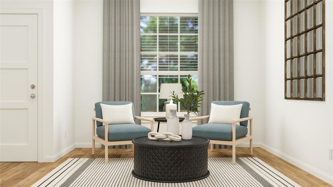 Furnished interior view inside a new home in Cotton Brook: Claremont Collection, Hutto (Image 6).