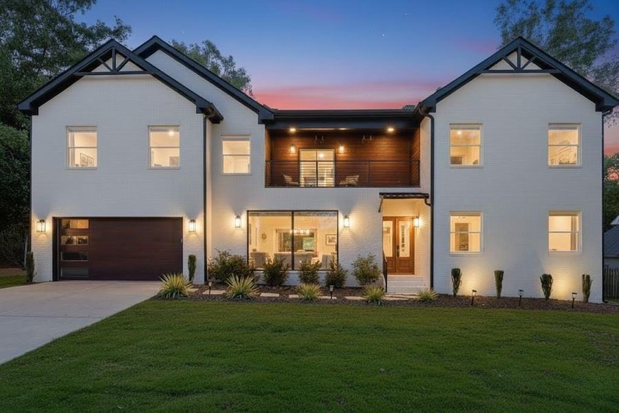 Front exterior of a new home in , Gainesville, GA, highlighting curb appeal (Image 1).