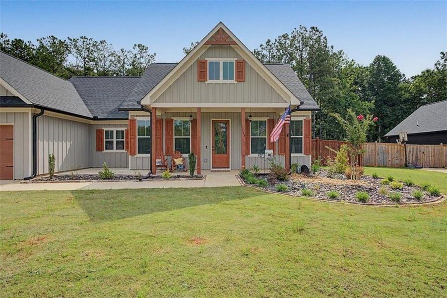 Front exterior of a new home in , Rockmart, GA, highlighting curb appeal (Image 29). Front exterior of a new home in , Rockmart, GA, highlighting curb appeal (Image 29).