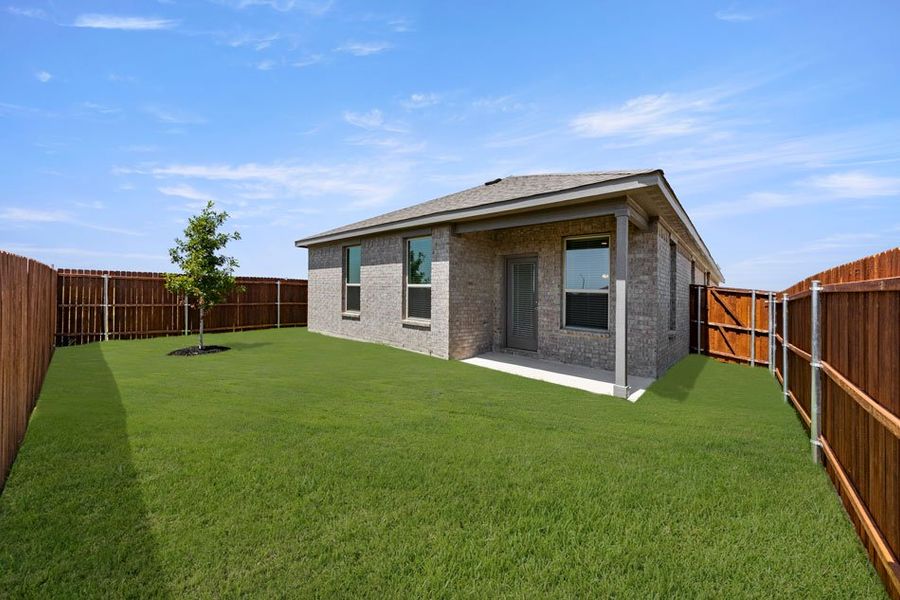 Front exterior of a new home in Northspur, Terrell, TX, highlighting curb appeal (Image 27). Front exterior of a new home in Northspur, Terrell, TX, highlighting curb appeal (Image 27).