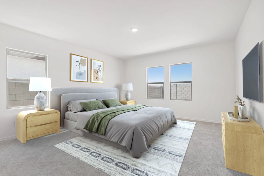 Representative furnished interior of a home built from the Moonbeam by Starlight Homes in Tabor Ranch, Ponder (Image 7).