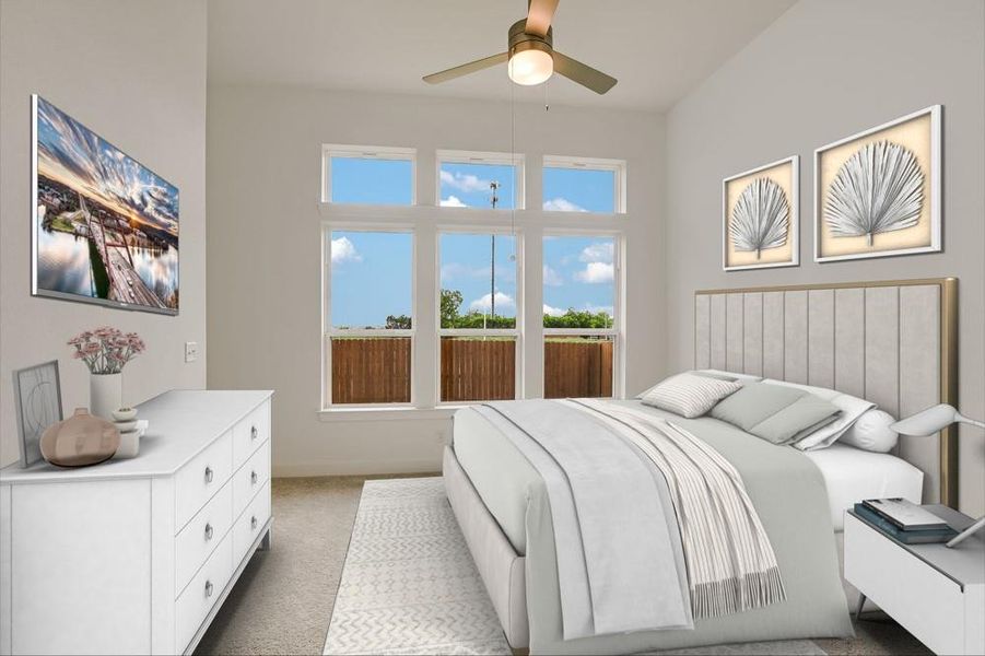 Carnegie Bedroom(Photo shown is from acompleted home with the same floorplan and similar design selections. Actual design selections may very slightly) Carnegie Bedroom(Photo shown is from acompleted home with the same floorplan and similar design selections. Actual design selections may very slightly)