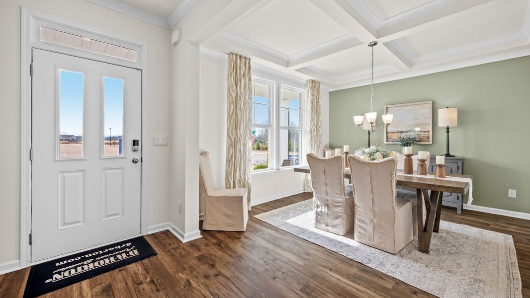 Representative furnished interior of a home built from the Hampshire by D.R. Horton in Westland, Bogart (Image 8).