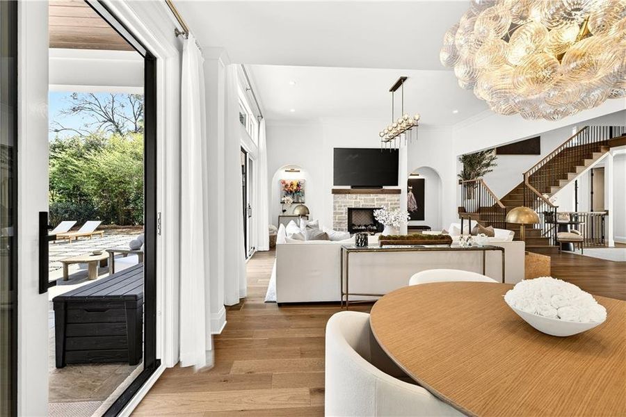 Furnished interior view inside a new home in , Atlanta (Image 27).