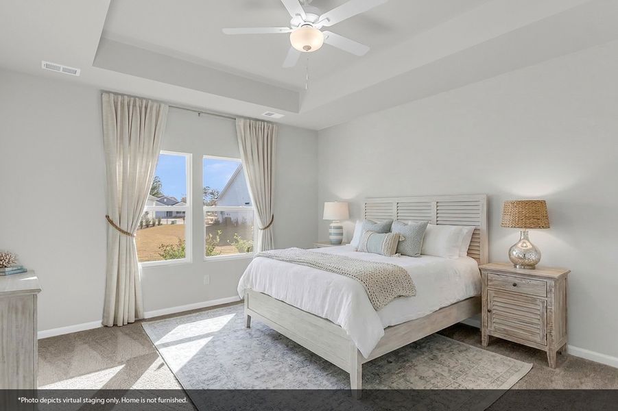 Furnished interior view inside a new home in Fairway Woods at Wyboo, Manning (Image 28).