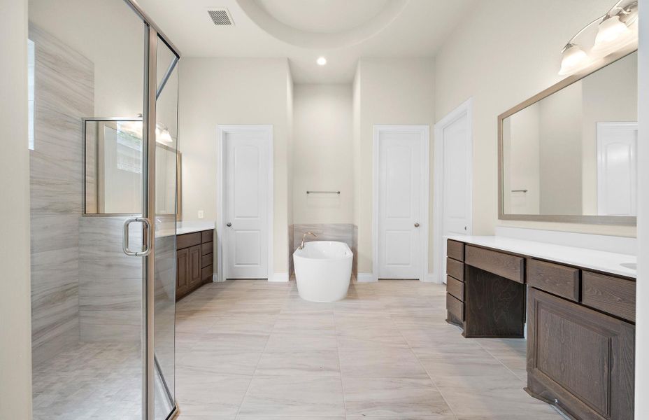 Furnished interior view inside a new home in The Woodlands Hills 65′, Willis (Image 31).