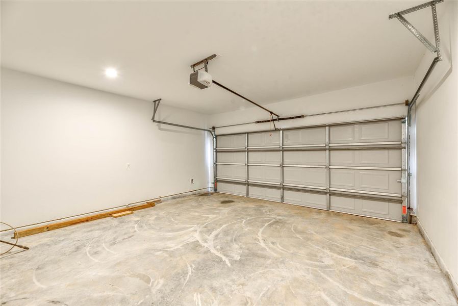 2 CAR GARAGE WITH OPENER