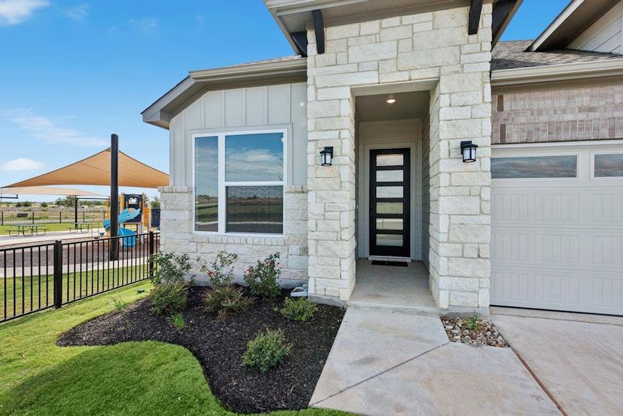 Exterior details and patio area of a home in University Heights, Round Rock (Image 14). Exterior details and patio area of a home in University Heights, Round Rock (Image 14).