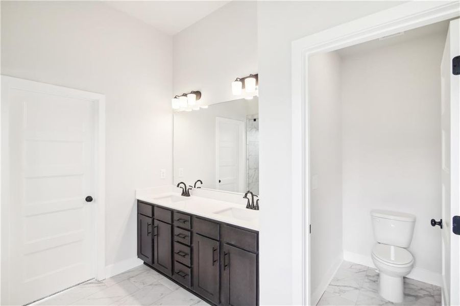 Furnished interior view inside a new home in Rosewood Lake Estates, Hoschton (Image 12).