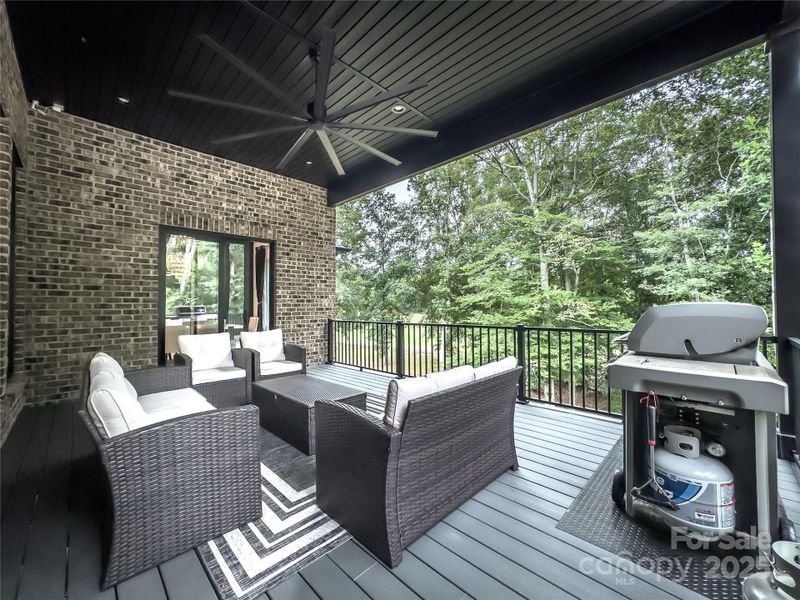 Exterior details and patio area of a home in , Hickory (Image 23).