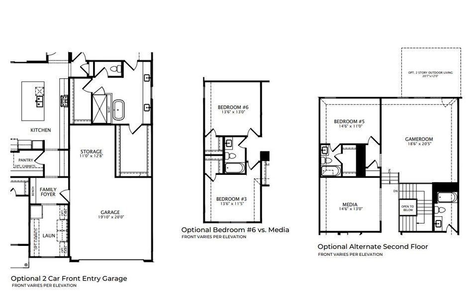 2D floor plan layout for the Panorama by Drees Custom Homes in Meridiana 80', Manvel, TX (Image 4). 2D floor plan layout for the Panorama by Drees Custom Homes in Meridiana 80', Manvel, TX (Image 4).