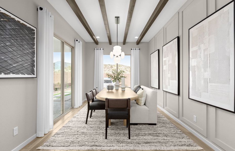 Representative furnished interior of a home built from the Verbena by Pulte Homes in Regent Hills - Meadow Series, Buckeye (Image 9).