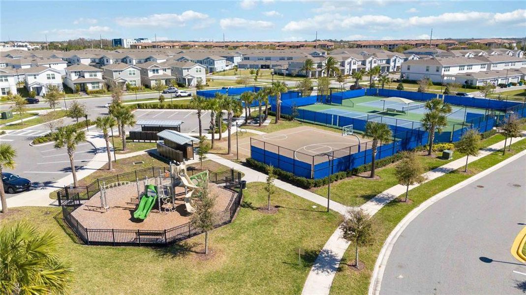 Amenities-Tennis and Basketball Courts